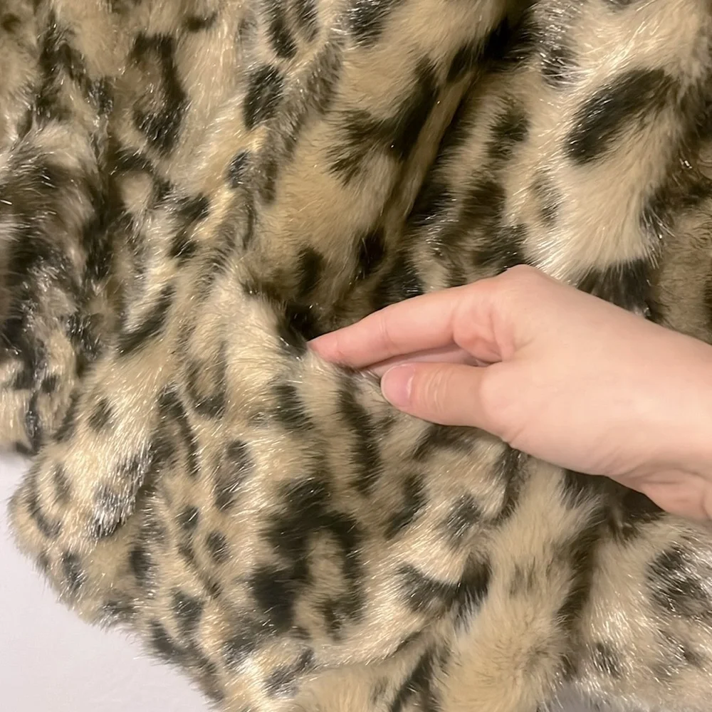Elevenses Faux Fur Leopard Print Coat - Picture 2 of 6